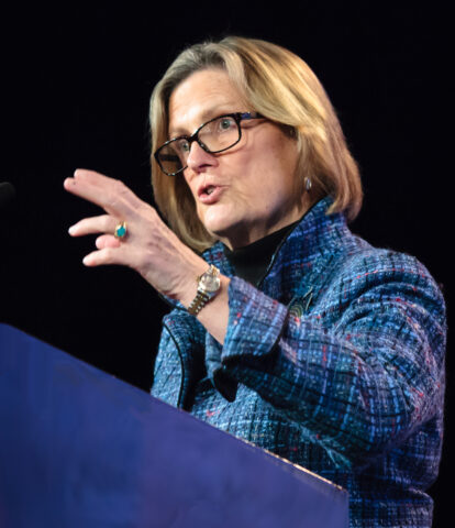 Kathryn Sullivan, under secretary of commerce for Oceans and Atmosphere and National Oceanic and Atmospheric administrator, offers insights on how to build resilient cities. © Gary Wagner Photos