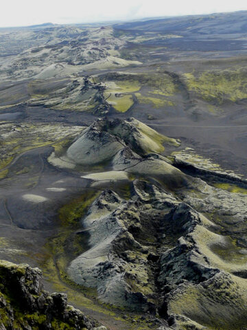 Fissures near Laki volcano in Iceland opened up in 1783, spewing toxic gases and poisoning thousands across Europe and North Africa. What could be the consequences if such an event happened today? Credit: albir, CC BY-NC-SA 2.0