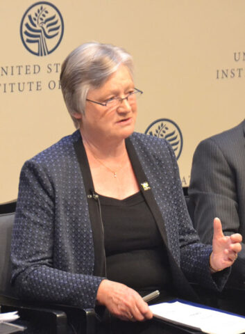 Dame Julia Slingo, chief scientist with the UK Met Office. Credit: Randy Showstack