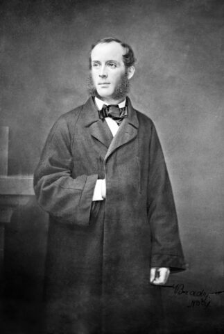 A portrait photograph of Frederic Edwin Church taken between 1855 and 1865. Credit: Library of Congress, Brady-Handy Collection, Washington, D. C.