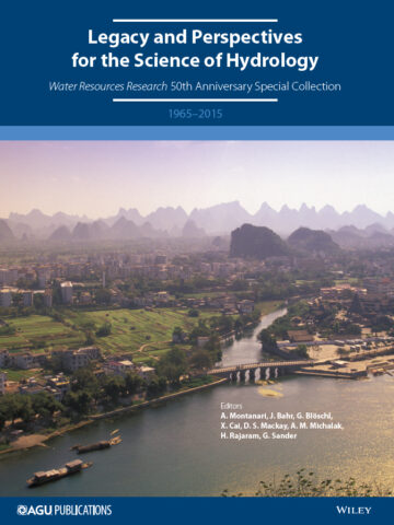 A special section of Water Resources Research celebrates the fiftieth anniversary of the journal, whose first issue was published in March 1965. Credit: AGU/WRR