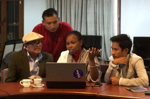 Stakeholders and scientists collaborated together on the human dimension of building capacity for application of satellite data at a NASA capacity building workshop.