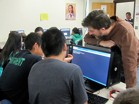 Teens solved puzzles and competed in teams to “capture the flag” in this Teen Café on “white hat” hacking and cybersecurity.