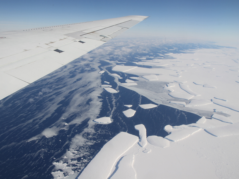 Signs of Flow Atop Antarctic Ice