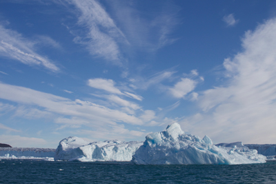 Iceberg near West Greenland in summer 2014..