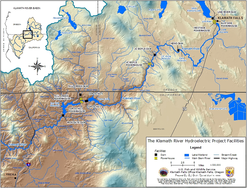 Klamath River Basin Map 