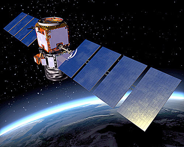 Artist’s rendering of the Cloud-Aerosol Lidar and Infrared Pathfinder Satellite Observation (CALIPSO) satellite. 