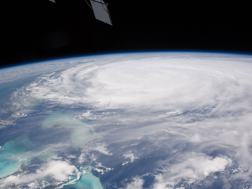 Image of Hurricane Irene captured from aboard the International Space Station.