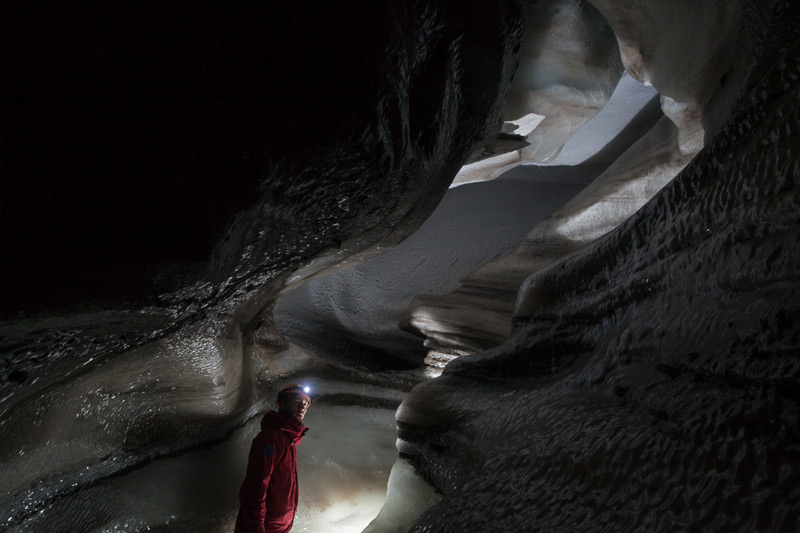Riverman loves the “otherworldly” feel of exploring ice caves.