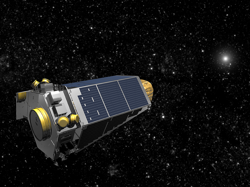 Artistic rendition of the Kepler spacecraft.