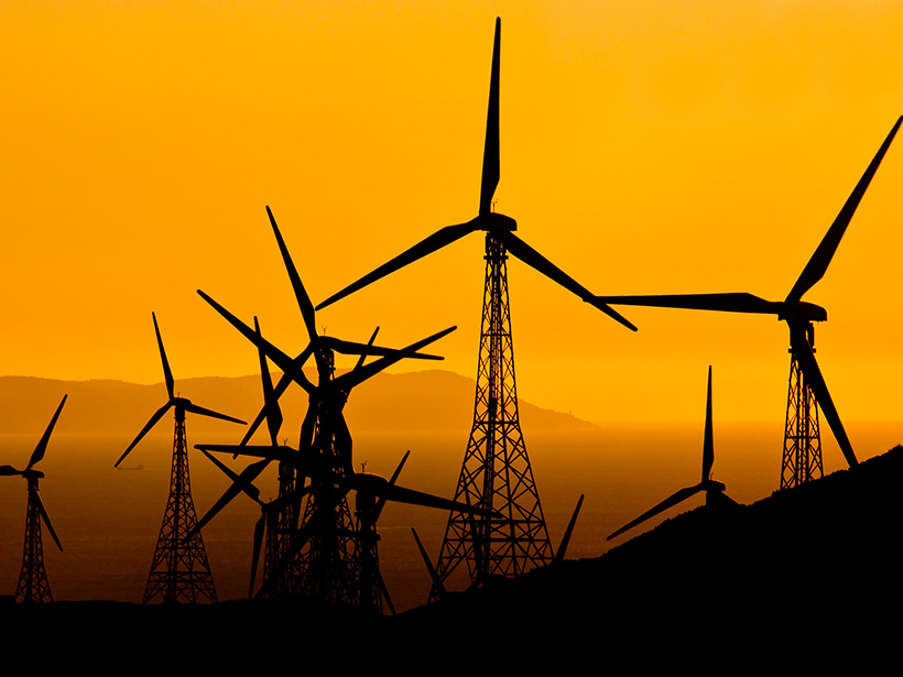 Renewable energy sources like these windmills in the town of Tarifa, Andalusia, Spain, will meet nearly a third of global energy demand by 2040.