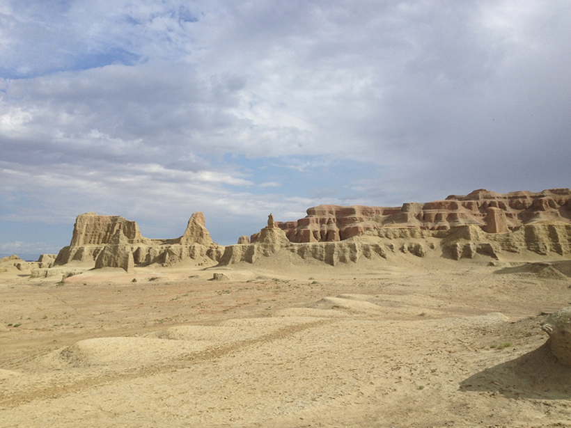 The Devil City is a wind-erosion landform near the town of Urho in northwestern China. It lies above an ancient subduction zone.