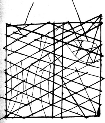 Marshallese navigational chart.