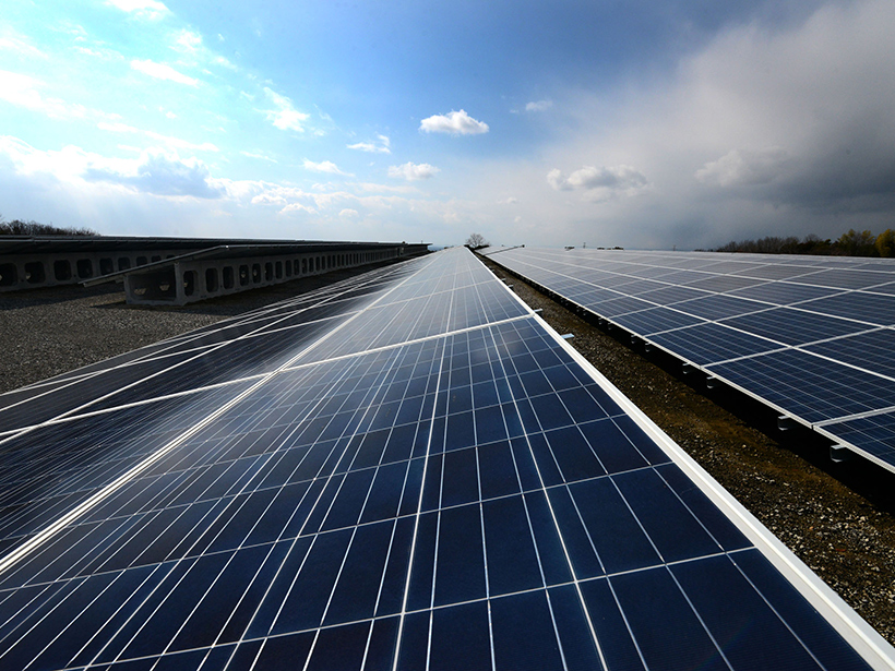 Solar panels in Japan.