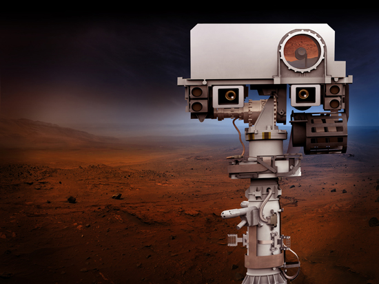 Artist’s rendition of the top of the Mars 2020 rover’s mast.