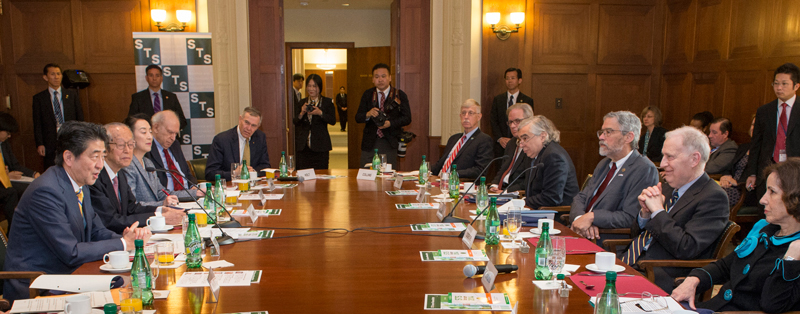 Cicerone meets with Japanese prime minister.
