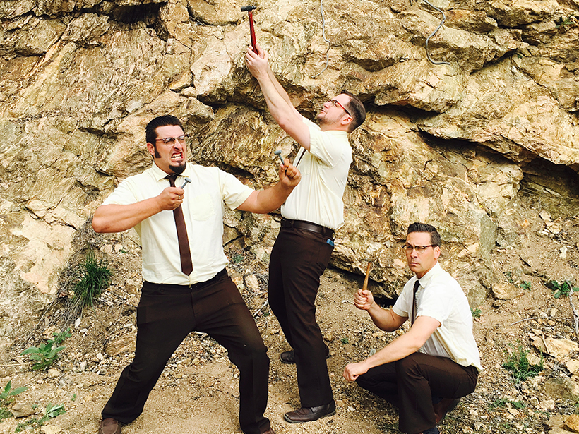 The Amoeba People are Dustin Jordan, Ryan Mosley, and Ray Hedgpeth