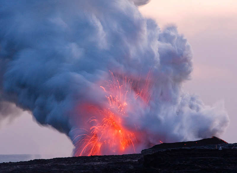 Lava eruption at Kīlauea Volcano, Hawai’i Volcanoes National Park