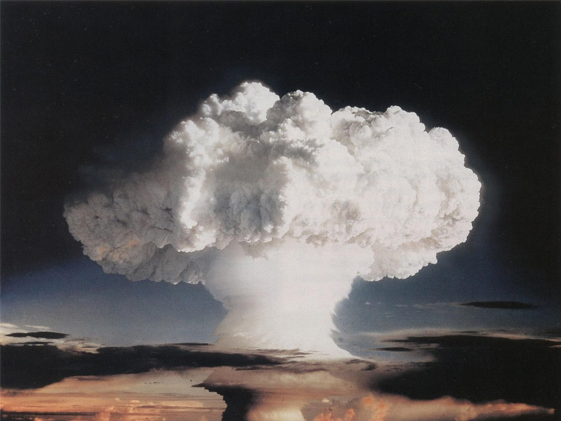 "Ivy Mike" nuclear test conducted in 1952 by the United States.