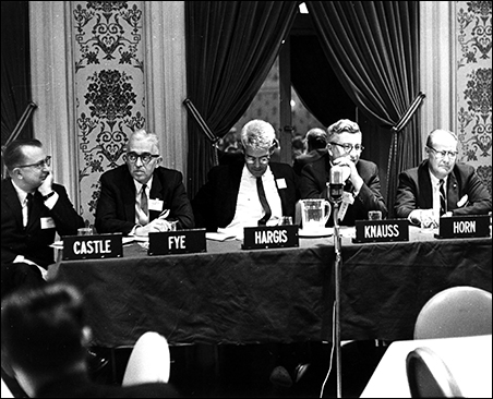 Knauss with colleagues at the first Sea Grant Conference, held in 1965.