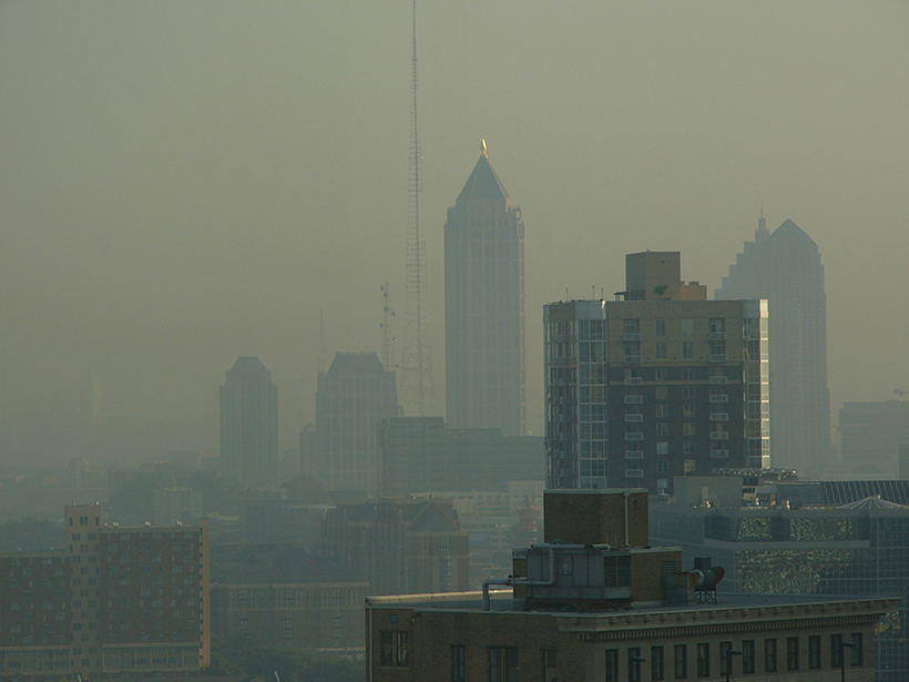 Smog over Atlanta, Ga.