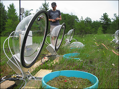 Greenhouse gas monitoring in Ontario, Canada.