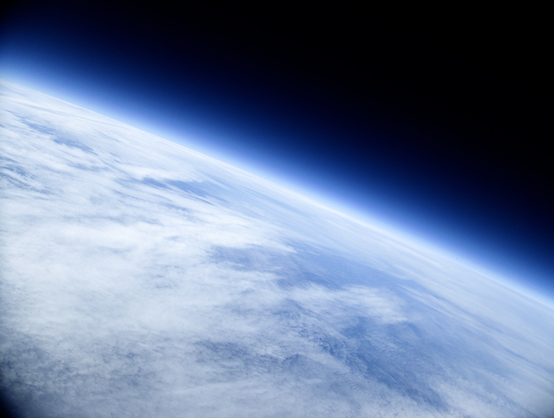 View from 31,000 meters taken by the high school’s Project SMART stratospheric balloon flight in November 2015.