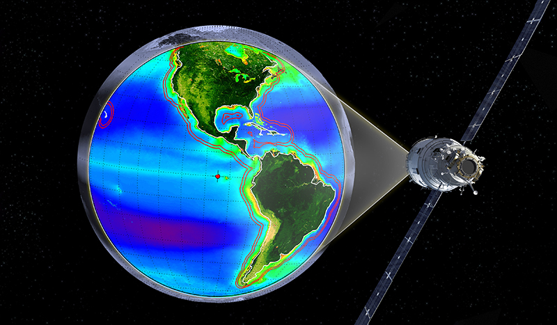 The GEO-CAPE sensor would measure coastal ocean colors to monitor ecosystem changes, especially in coastal regions.