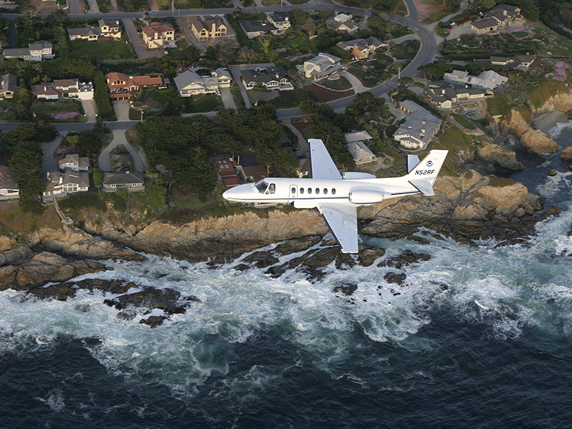 An airplane carrying gravimeters.