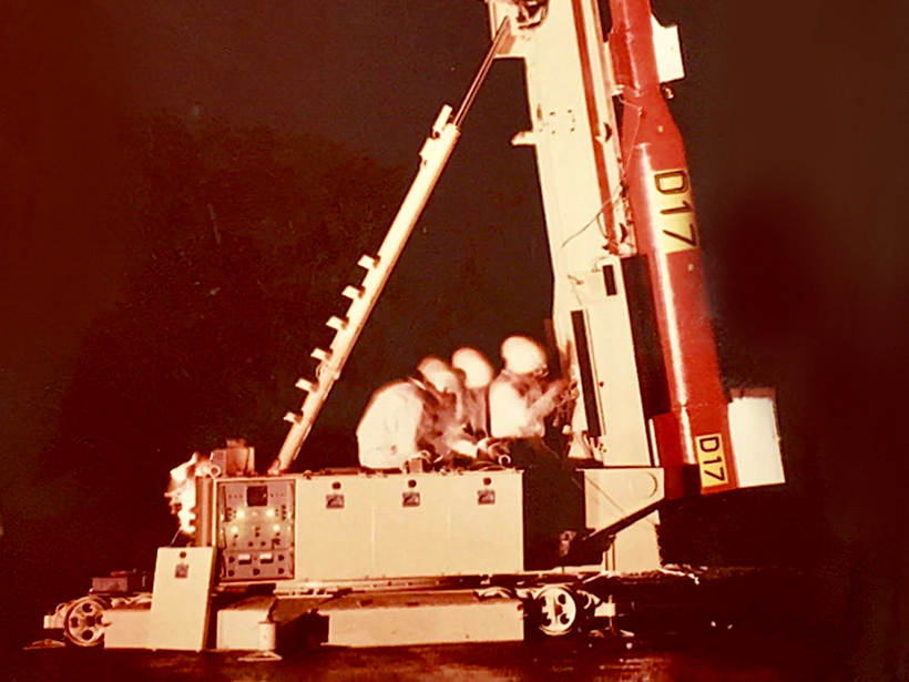 A researcher examines the methods behind a rocket launched in 1966 to measure electric fields in space.