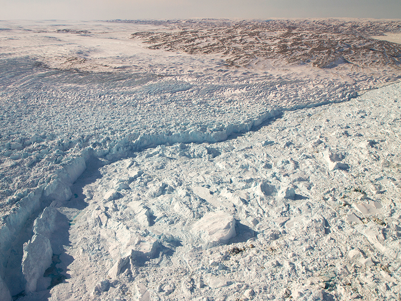 glacier calving front