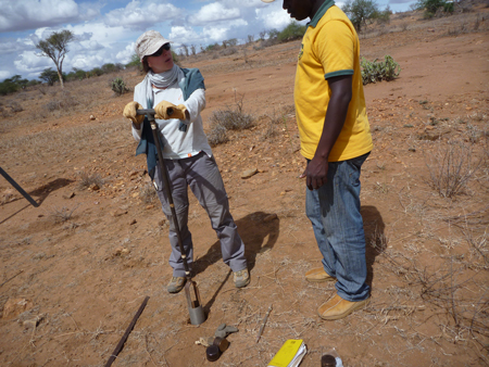 Cynthia Gerlein-Safdi takes a core on a field excursion in Kenya. How will gender bias affect her scientific career?