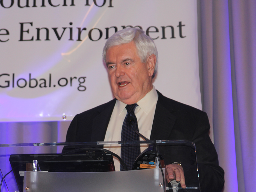 Newt Gingrich offered a blueprint for working with the Trump administration on science and environmental issues.