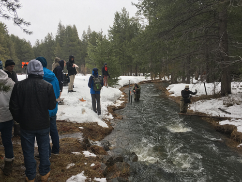 Students study a rain on snow event to help quantify “warm snow drought.”