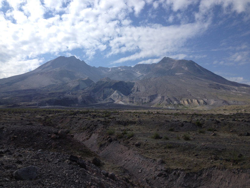Researchers use samples from Mt. St. Helens to test paleomagnetic methods.
