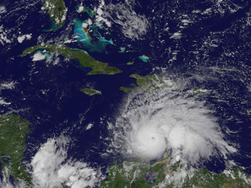 Hurricane Matthew brought high winds and heavy rain to the Caribbean in October 2016.