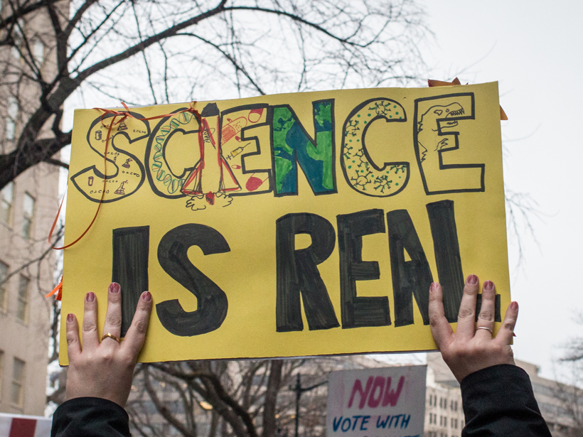 A sign held at the 21 January 2017 Women’s March in Washington, D. C.