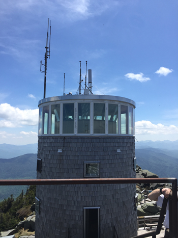 Weather and chemistry sampling station at the top of Whiteface Mountain.