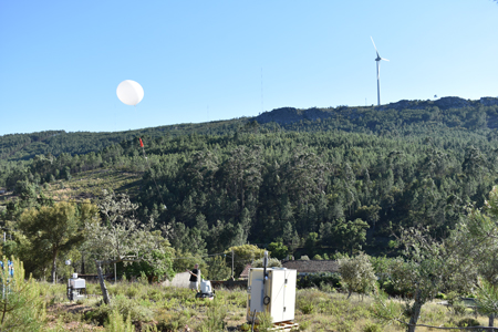 A radiosonde is launched during a field campaign with the broad goal of measuring wind energy over Europe.