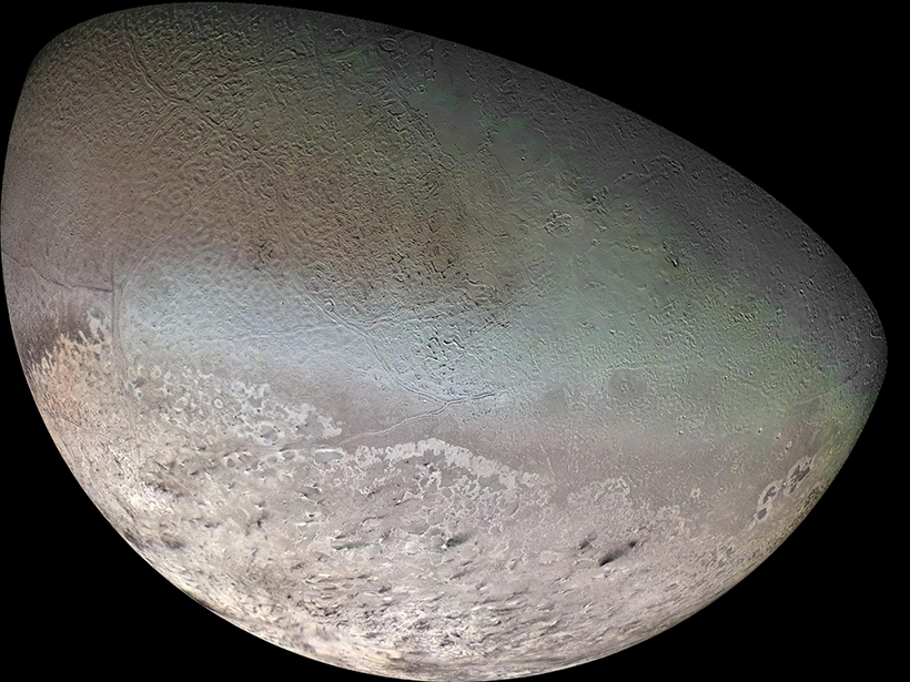 Researchers use models to examine the orientation of poles on Neptune’s moon Triton