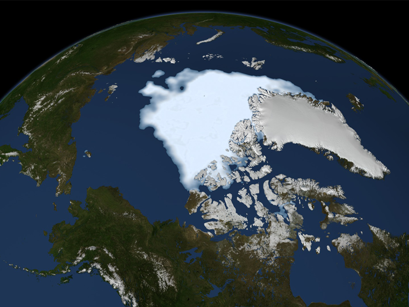 climate change globe arctic