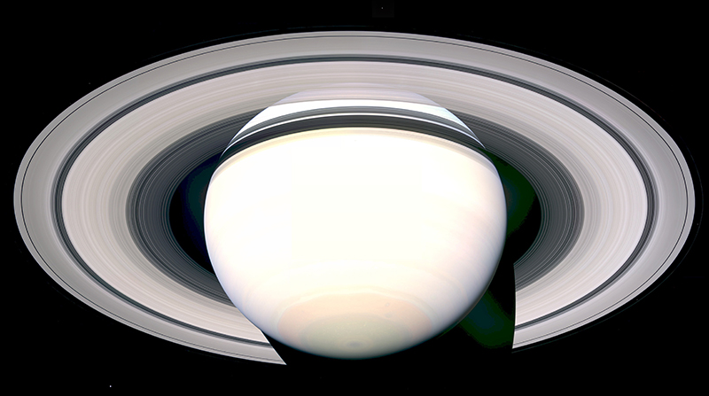 View of Saturn captured by the Cassini spacecraft