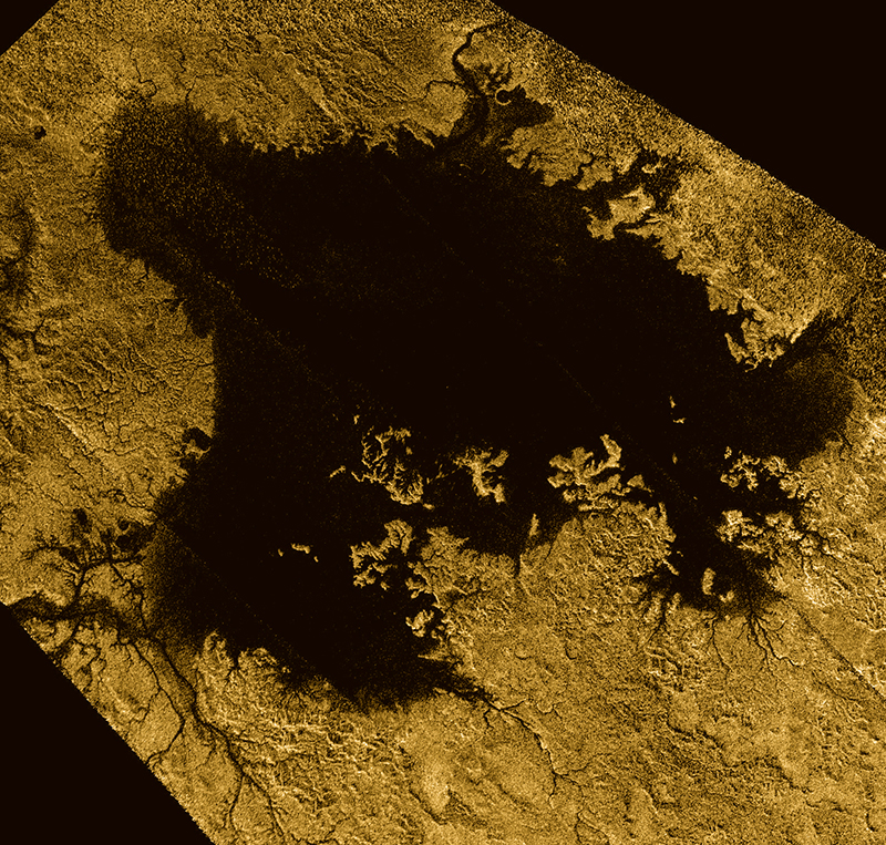 Cassini’s view of a Titan lake