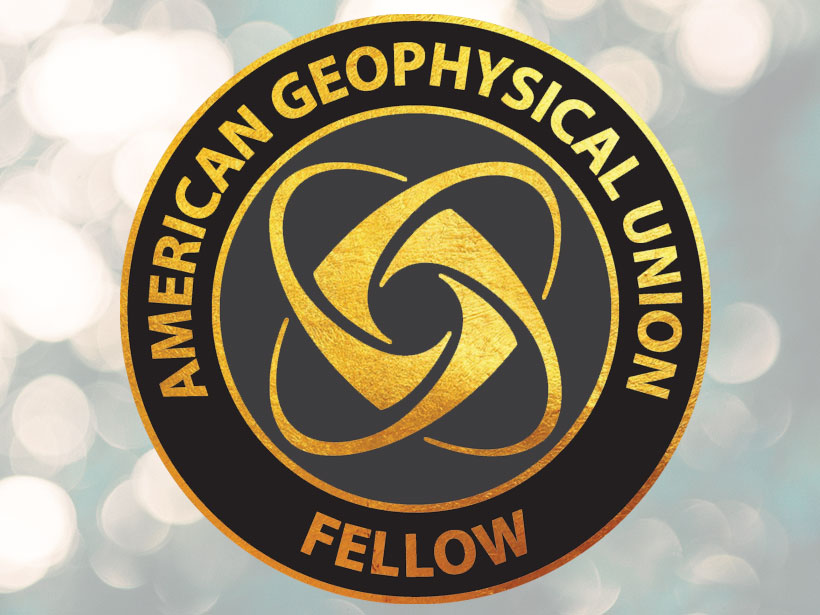 Image of the AGU Fellows medal.