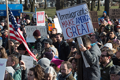 Immigrants make America great protest