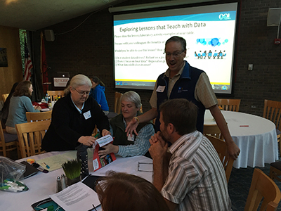 Participants at OOI Teaching with Data Workshops.