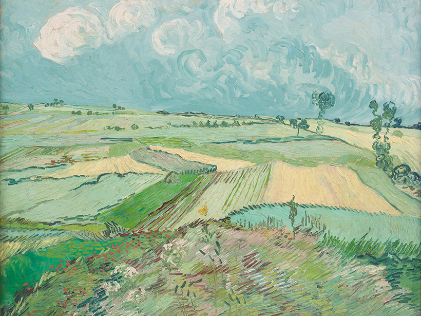 Wheat fields painting