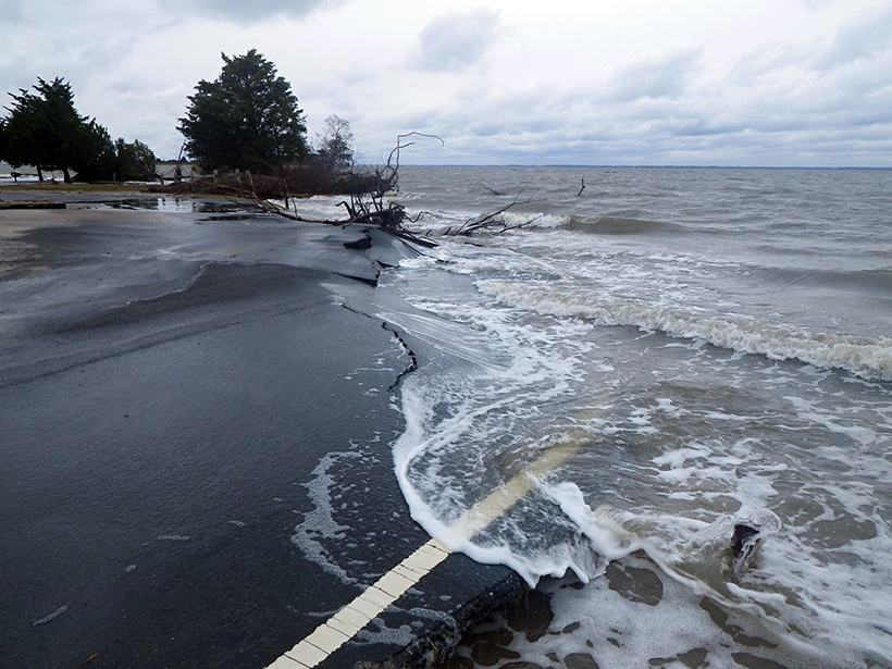 Sea level rise after Hurricane Sandy