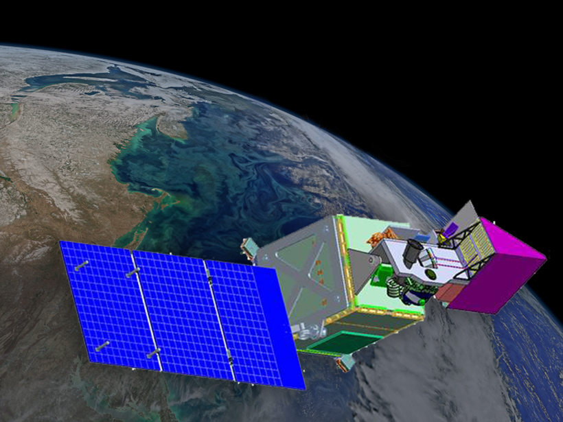 Artist’s rendering of the proposed NASA PACE satellite.