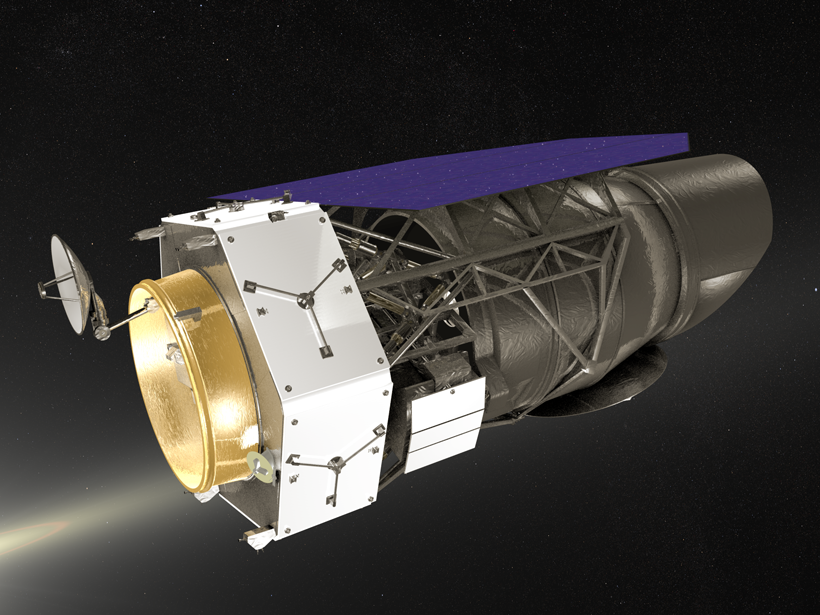 An artist’s conception of NASA’s Wide Field Infrared Survey Telescope